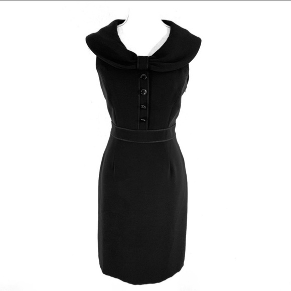 tahari asl black dress